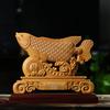Dragon Horse Spirit Carving - Cliff Cypress Wood Decoration for Home/Office, Housewarming, or New Beginnings 