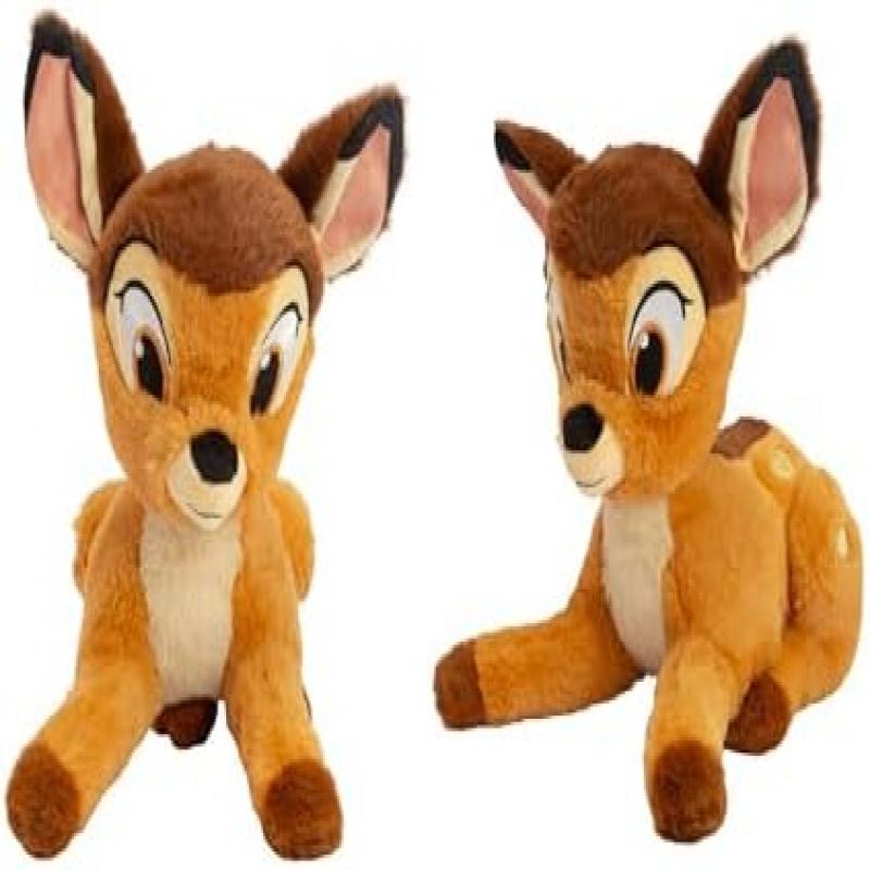 Disney Klassik Refresh Bambi Plush Toy 25cm Soft Stuffed Animal Cuddly Baby Toy for Newborns & Up