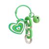 Creative DIY Heart Shaped Keychain With Glitter and Sturdy Acrylic Materials for Personalize Accessories