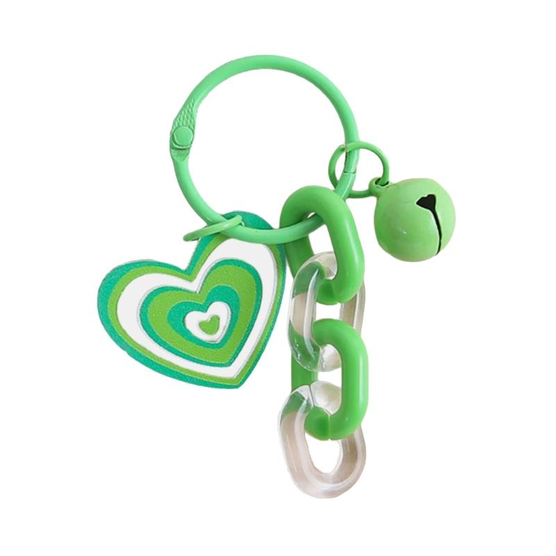 Creative DIY Heart Shaped Keychain With Glitter and Sturdy Acrylic Materials for Personalize Accessories
