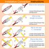 HAAMNING7 25-Pack 9-in-1 LED Connectors, 10mm 2-Pin, with 2m79-inch 22AWG Wire, for COB SMD 2835 3528 LED Strips, 9 Types of Connection Light