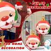 Inflatable PVC Christmas Ball Ornament for Outdoor & Courtyard Decoration