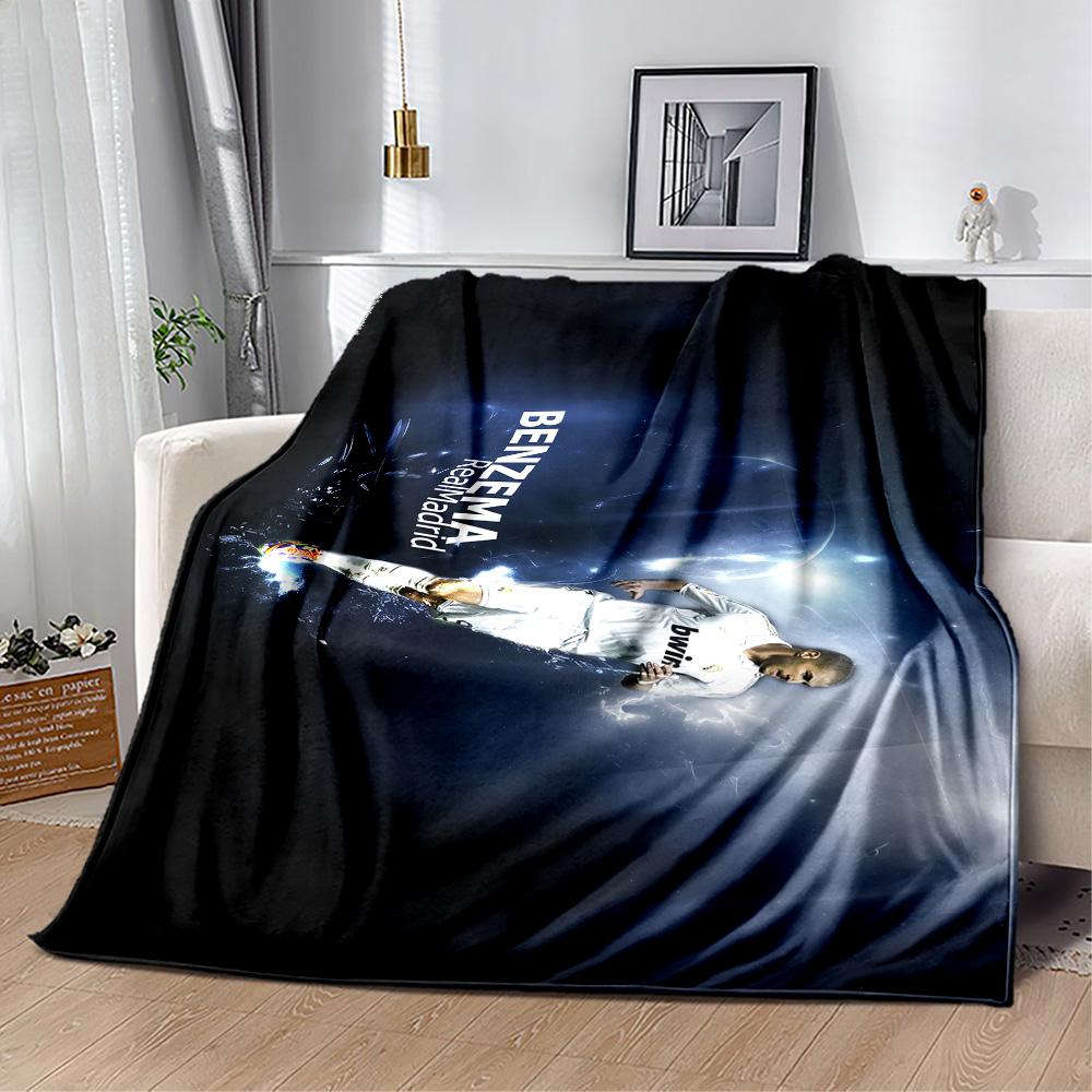 Football Player Action Blanket Soft Warm Cozy Great for Picnics Bed Seaside All-Season Use Warmthful Decor Gift for Travel Home Birthdays