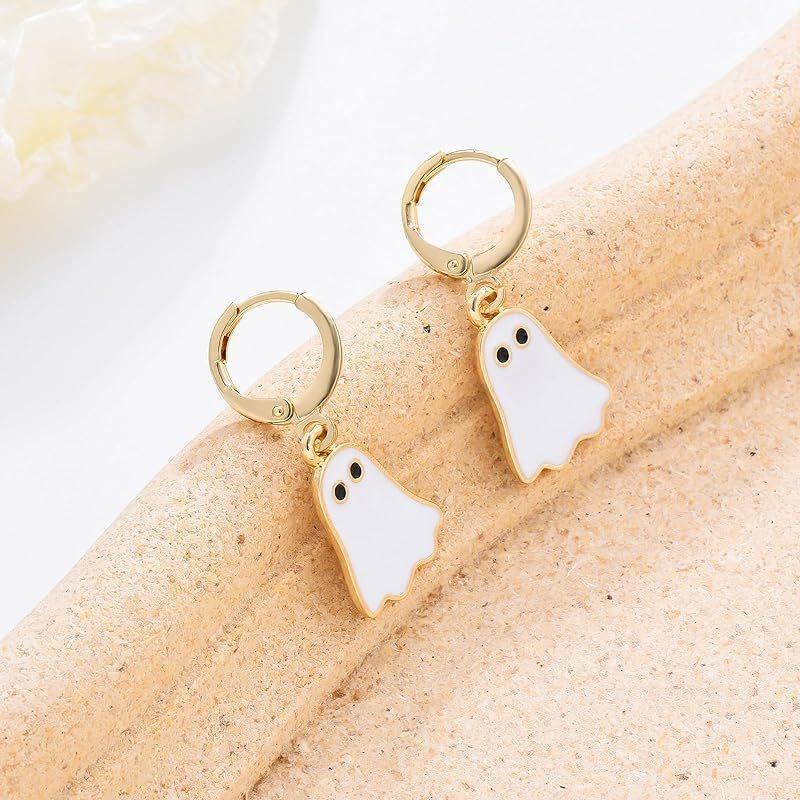 Hot Sale New Product Stud Earrings Cute Ghost Alloy Pendant Earrings Holiday Party Women's Earrings