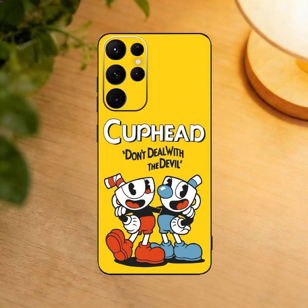 Video Game Cupheads Phone Case For Samsung S25,S24,S21,S22,S23,S30,Ultra,S20,Plus,Fe,Lite Black Shell