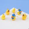 Stylish Yellow Duck Shapes Earrings Animal Themes Ear Pendants for Daily Outfits