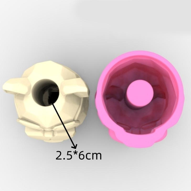 Innovative Silicone Flower Vase Mold Bulldog Shape Flexible Ornament Molds Silicone Flowerpot Mold Suitable for Crafting