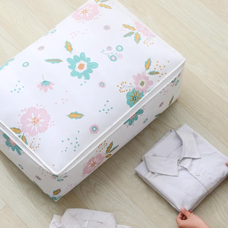 PEVA Multiple Use Storage Bag Sturdy Zippered Organizers for Bedding Clothes Travel Items