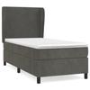VidaXL Divan Bed and Mattress Dark Grey 90x200 Cm Velvet - Model 3129070