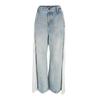 Diesel Womens/Ladies Denim Drape Detail Wide Leg Jeans