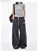 Women's Retro Double-Waist Wide-Leg Pants, High-Waisted Loose Fit, Spring/Autumn 2025 Collection