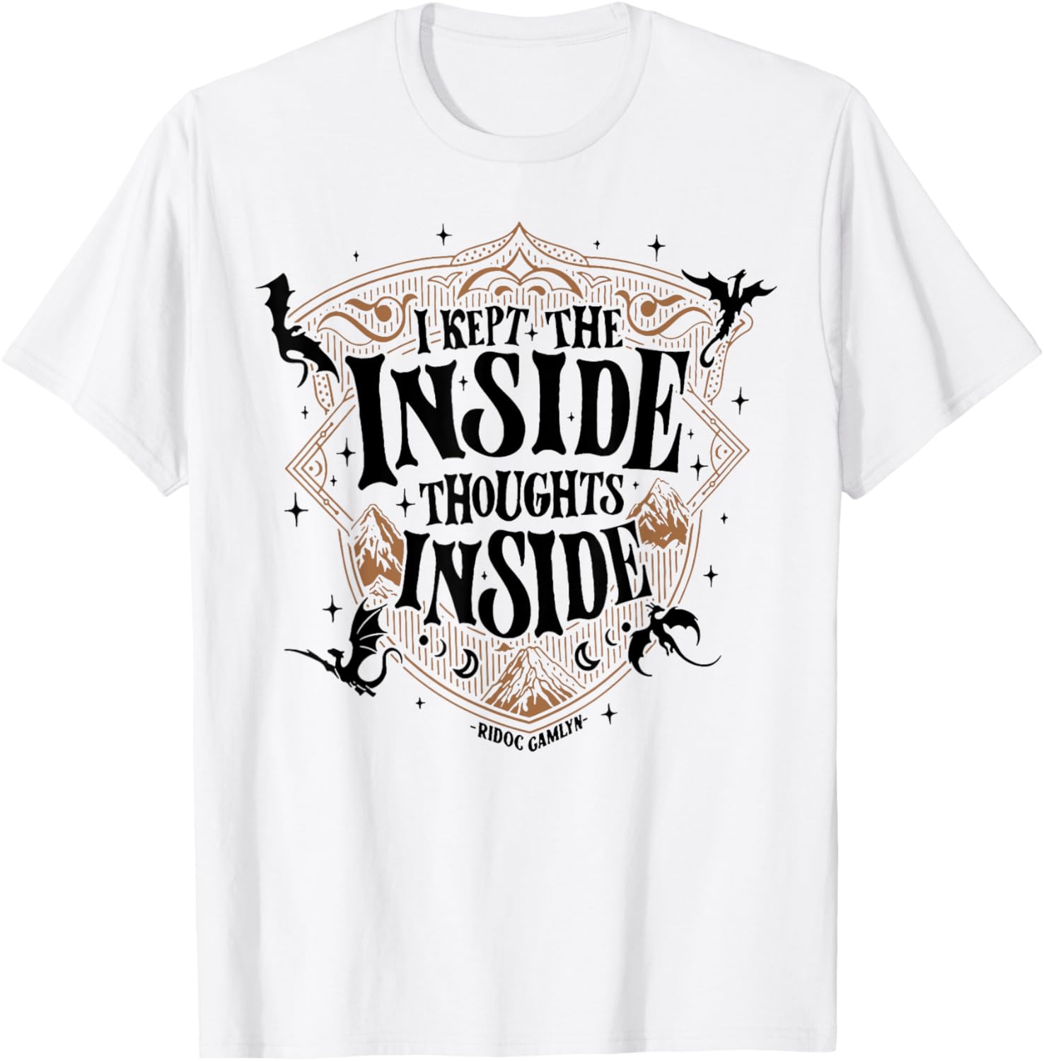 I Kept The Inside Thoughts Inside T-Shirt S разноцветный