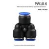 High-Pressure PE Tee & Reducer Pneumatic Quick-Fit Fittings for Air Pipe