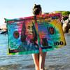US Dollar Microfiber Beach Towel Absorbent Quick Dry Soft Yoga Swimming Resort Mountain Climbing Towel