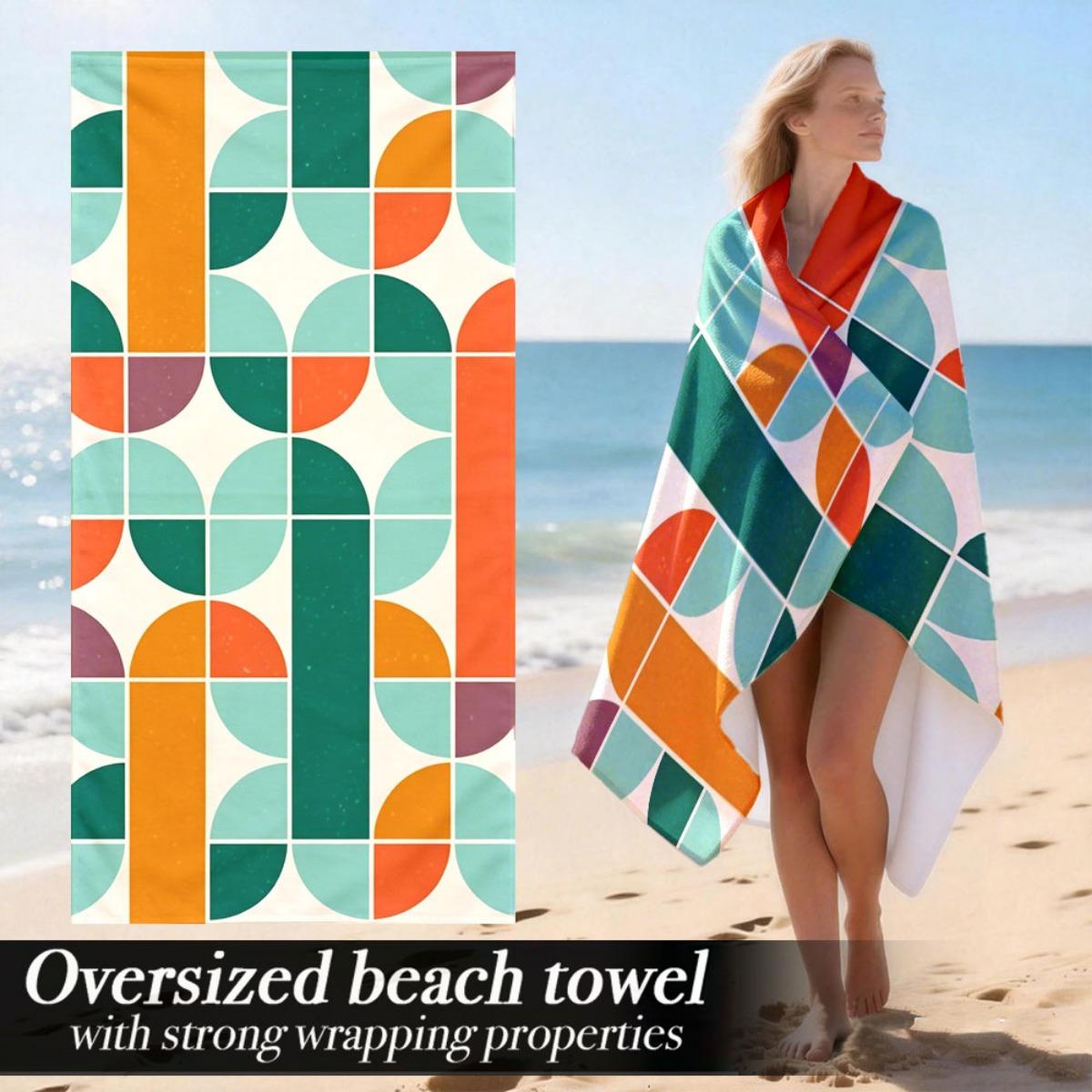 

Beach Towel | Plush Absorbent Lightweight Soft Luxury Oversized with Strong Wrapping Properties Bath Towel | Suitable for Beach W40*H60(CM)