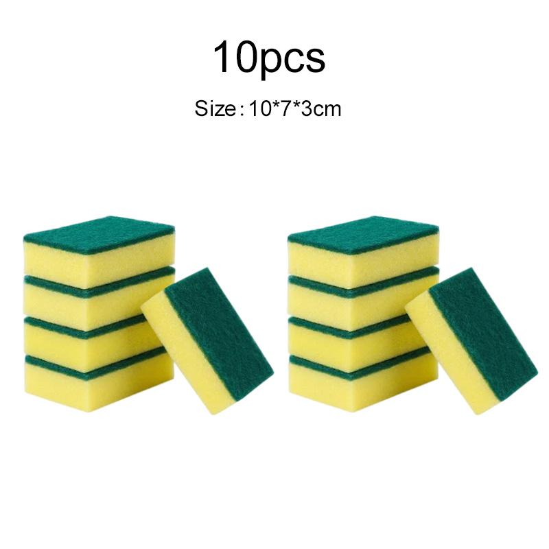 

10~20pcs Cleaning Sponges Double-sided Household Kitchen Supply Housework Bowl Cleaning Tools Non-scratch Clean Sponge Wipe TMZ