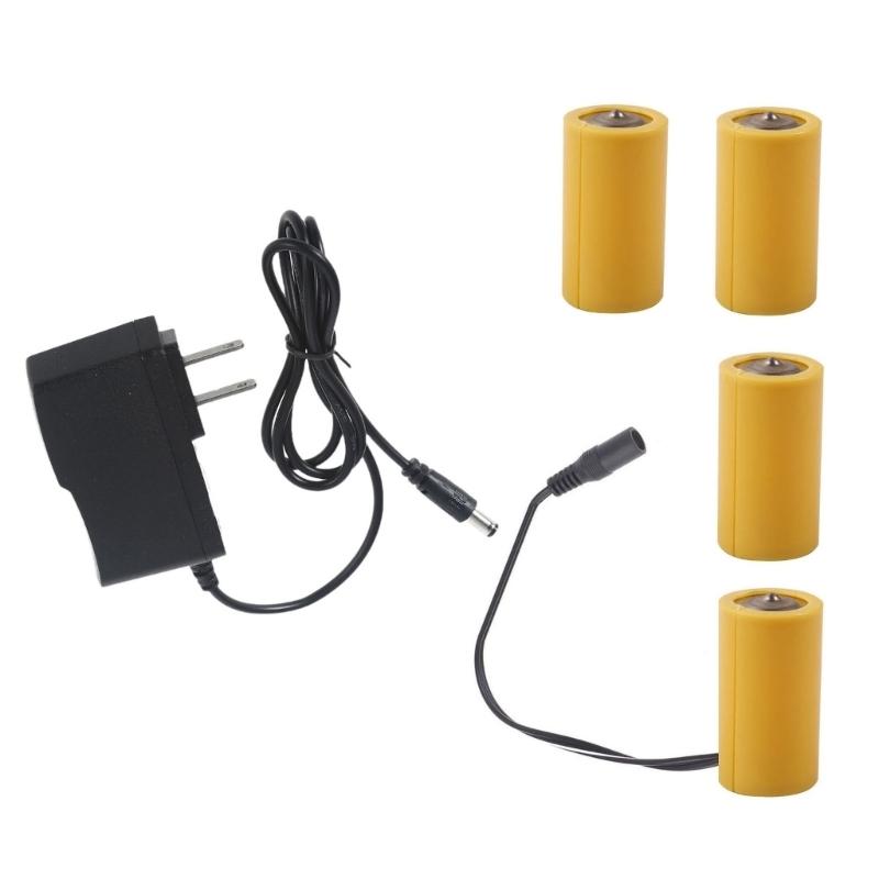 6V LR14 C Battery C Size Battery Eliminators Cable Replace 4Pcs 1.5V C