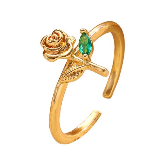 Кольцо с цветком розы, штабелируемое кольцо-полоска для женщин и девочек, регулируемое, обертывающее, открытое, ювелирное украшение, подарок на день рождения, День святого Валентина C