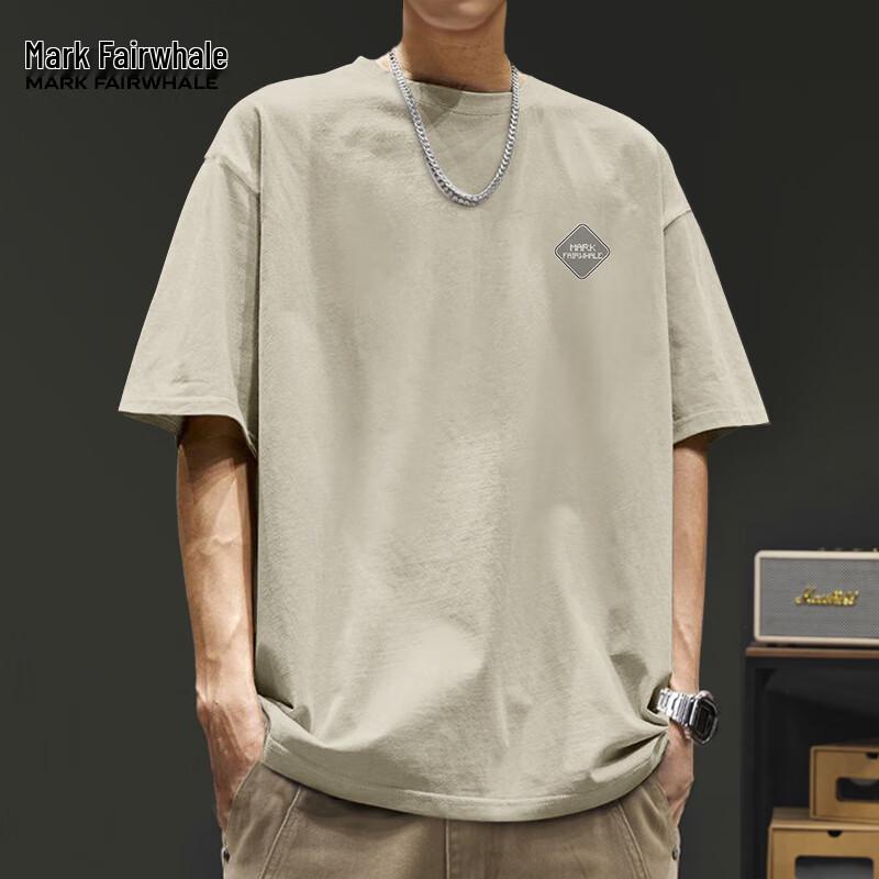 Mark Hua Fei Men's 2025 Summer Pure Cotton Casual T-Shirt