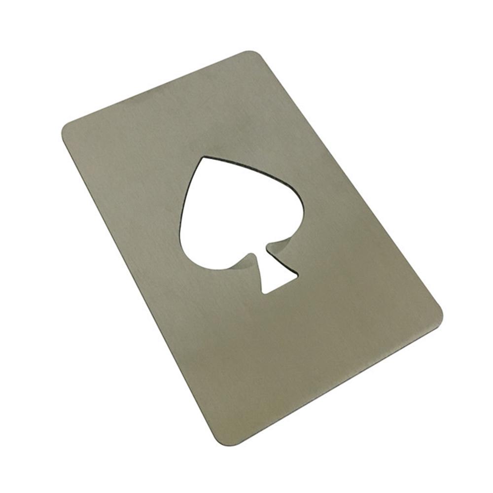 Poker Eso Piky Otvírák na Pivo, Nerezový Otvírák na Láhve Hrací Karta, Mini Peněženkové Otvíráky Barové Kuchařské Nástroje