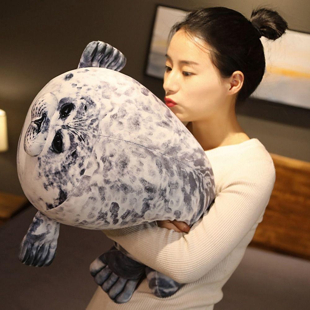 Chubby Blob Seal Pillow Cute Stuffed Animal Plush Toys Trendy Seal Plush Toys  Adult