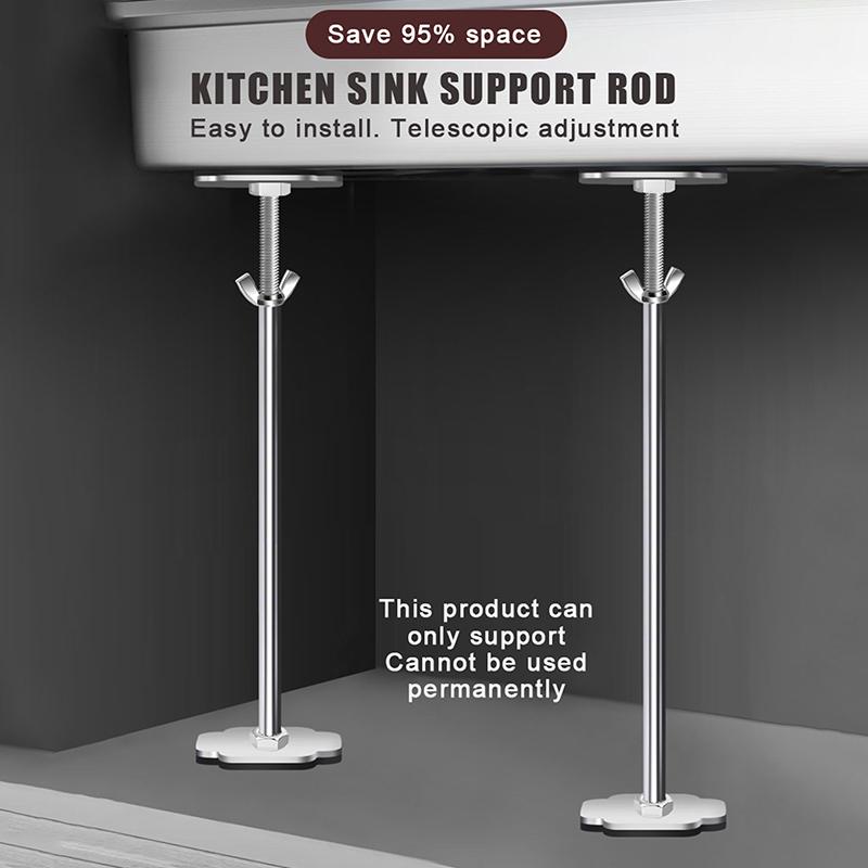 Stainless Steel Undermount Sink Supports Adjustable Heavy Duty Durable Mount Bracket for DIY Kitchen Bathroom Upgrade