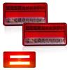 12V-80V 2Pcs 20LED Tail Light Waterproof Car Truck Trailer Camper Van Stop Brake Rear Reverse Indicator Lights Turn Signal Lamp