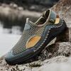 Summer New Bag Head Sandals Men's Outer Wear Mesh Soft-soled Beach Shoes Mountaineering Wading Driving Sports Hole Shoes
