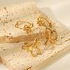 Schleife Öffnungsbare Ringe Für Frauen Goldfarbe Edelstahl Manschette Figur Zubehör