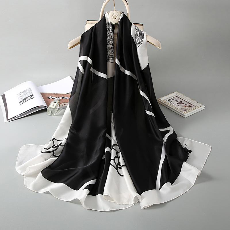 

Новинка, четыре сезона, в наличии, новый шелковый большой размер, тонкая верхняя одежда, шарф для защиты шеи, солнцезащитный крем, теплое пляжное полотенце для женщин 180*90