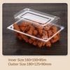 100Pcs Disposable Plastic Cake Packing Boes Clear Fruit Salad Bread Box Takeway Bento Boxes Party Cookie Cake Food Container