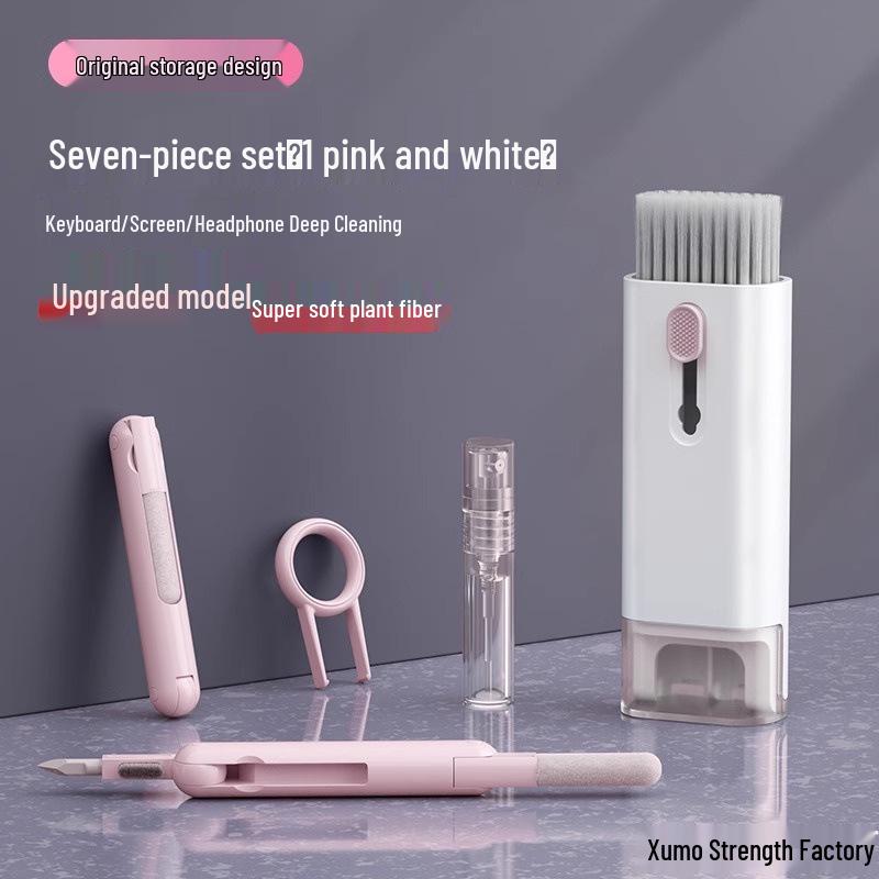 7-in-1 Multi-Functional Cleaning Kit: Keyboard Brush, Bluetooth Earphone Cleaner, Mobile Phone Screen & Keycap Cleaner