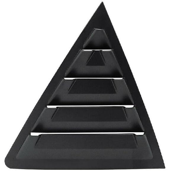 2Pcs Rear Side Vent Window Louvers Cover ABS Racing Style Scoop Trim for Toyota Corolla 2014 2015 2016 2017 2018