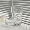 Creative Boot Shape Glass Cup, 300ml Novelty Boot Tumbler for Whiskey Beer Juice Coffee, Unique Home Bar Gift