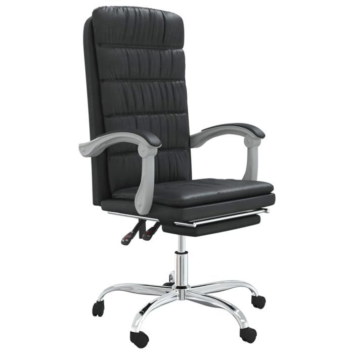 VidaXL Fauteuil Inclinable de Bureau Siège Inclinable Chaise d'Ordinateur Dossier et Repose-pied Réglables Meuble de Bureau 349653