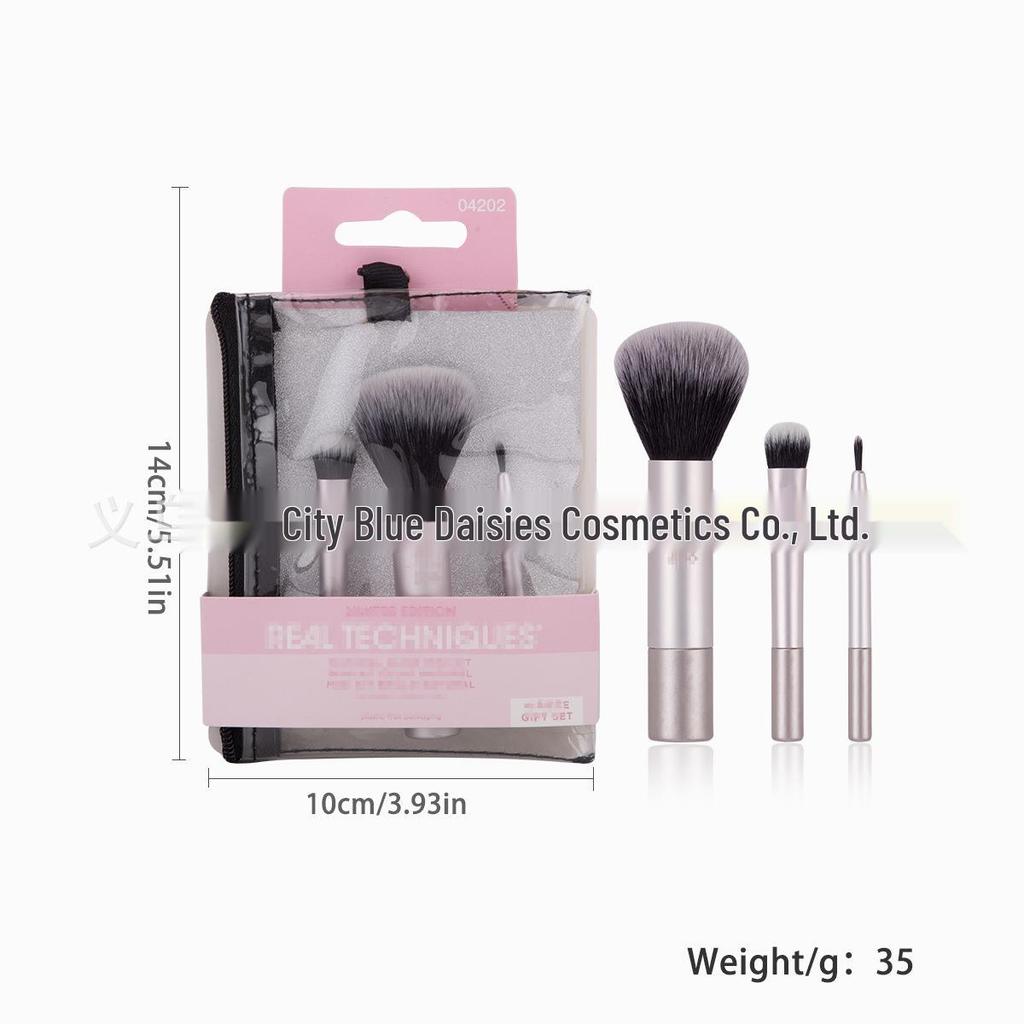 RT Series Makeup Brush & Sponge Set: Blending & Eyeshadow Brushes with Beauty Sponge