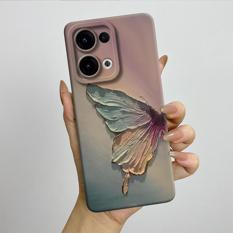 For OPPO Reno 13 CPH2689 Reno13 Phone Case Soft Silicone Funda Sweet Painted Fashion Cartoon Bumper Coque Printed Back Cover