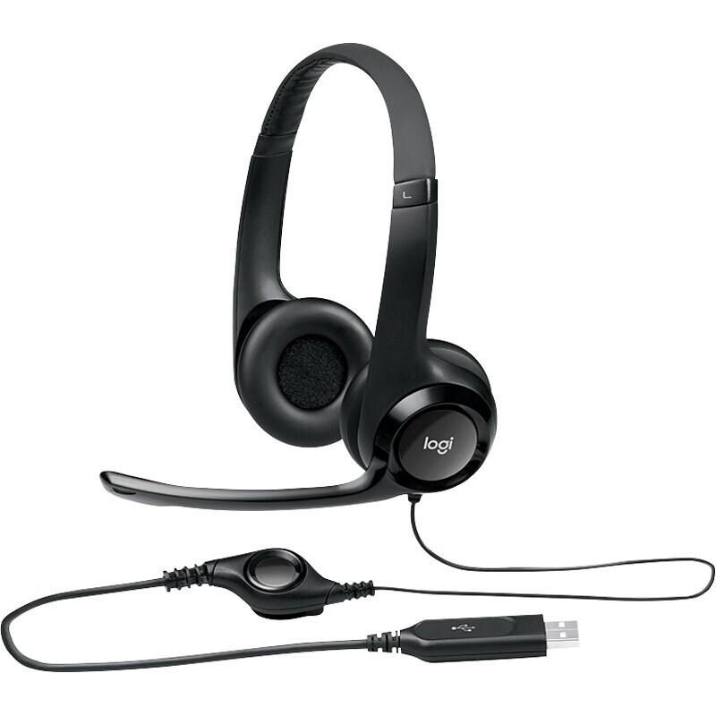 Logitech H390 USB Stereo Headset with Microphone