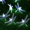 Garden Decoration Waterproof Outdoor Garlands Light Dragonfly String Lights Fairy Light Solar Lamp