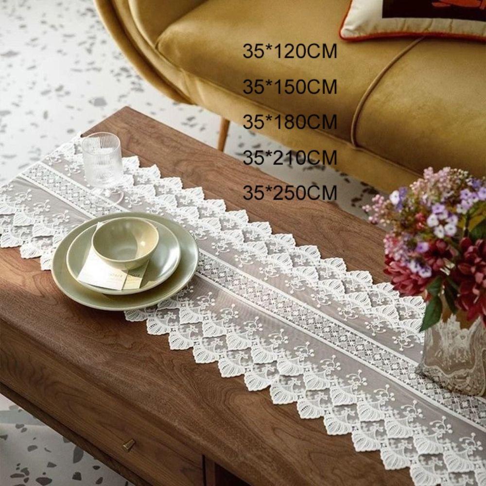 With Tassel Lace Table Runner Woven Tablecloth Wedding Table Cover  Wedding
