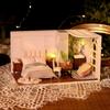 CUTEROOM Creative Miniature Dollhouse Kit Scale Wooden DIY Room with Dustproof and LED Perfect for Crafting Enthusiasts and Unique Home Decor - 132