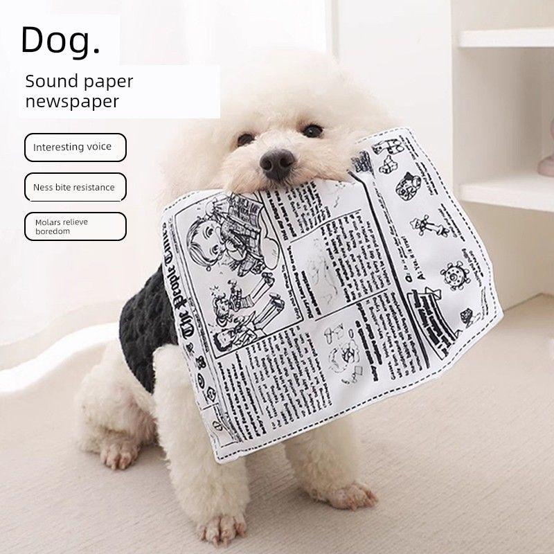 

Игрушка для собаки Звук Звук Бумага Газета Саморазвлечение Снятие Стресса Удобный Гаджет Устойчивая к Укусам Молярная Корги Бишон Щенки Товары для Домашних Животных Voice Newspaper [3] Pets Love to Play