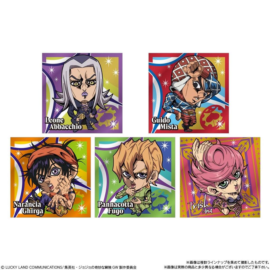 BANDAI Niformation Bizarre Adventure Sticker Wafers Wind Episode Box Candy Toy JoJo's ~Golden 1~ 20-Piece