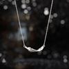 Feather Necklace, Girlfriend Valentine'S Day Gift, Pendant, Exquisite Feeling, Sparkling Diamonds, Soft And Smart Feathers, You Meet Collarbone Chain