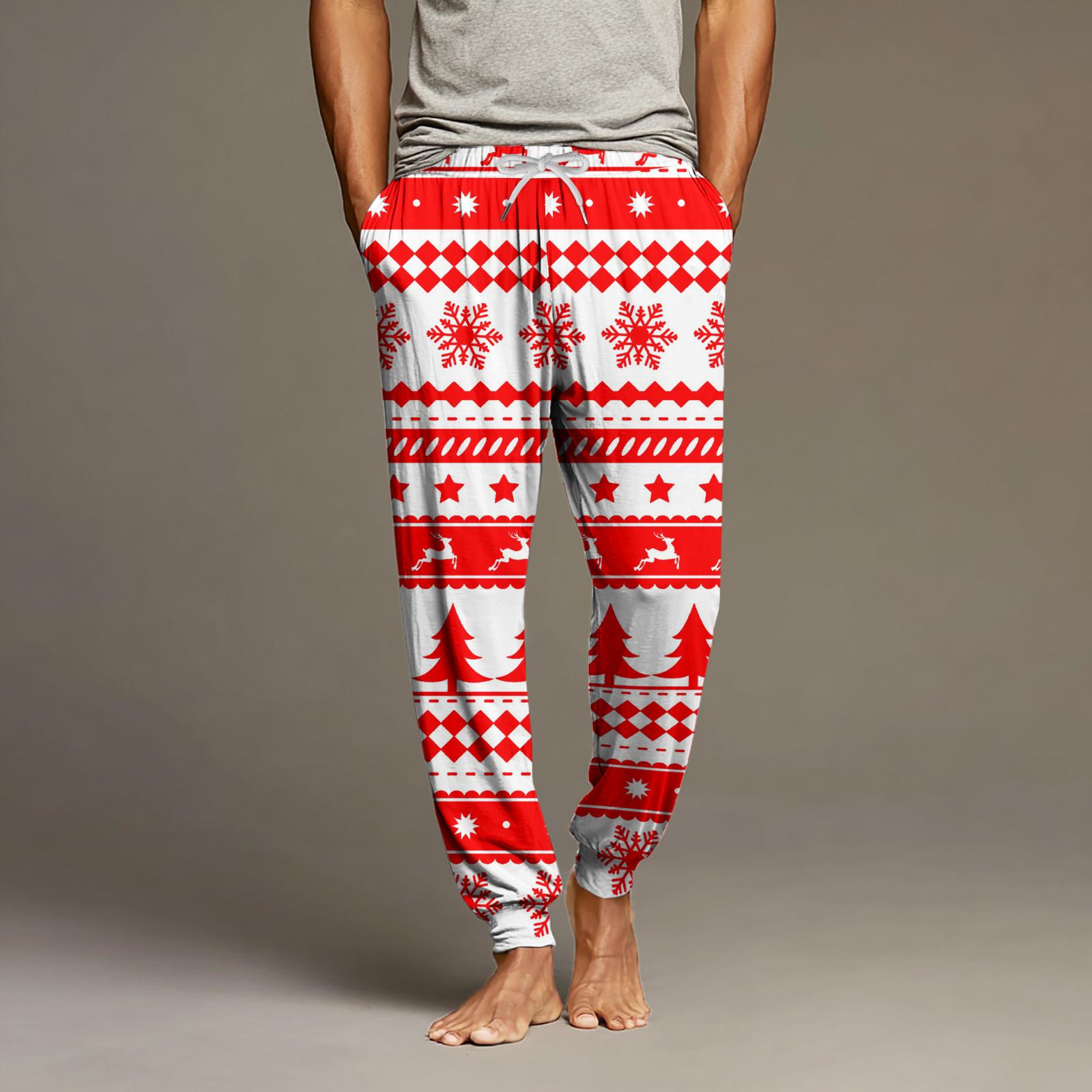 

Мужские повседневные брюки с карманами на кулиске и манжетами, домашние брюки для сна XL белый