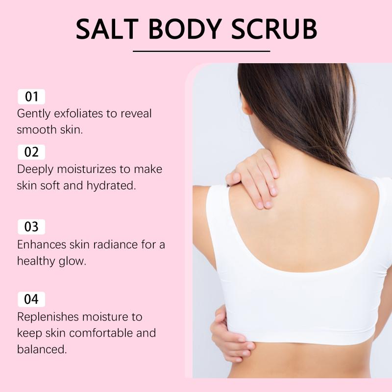 Skin Enhancing Body Scrub with Strawberry Aroma Deep Moisturizing Exfoliator Firms Nourishes for Youthful Shower Care