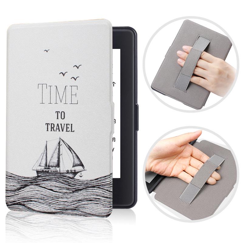 Handheld Protective Case for Kindle Paperwhite 3/2 – Slim Painted Shell with Hand Holder