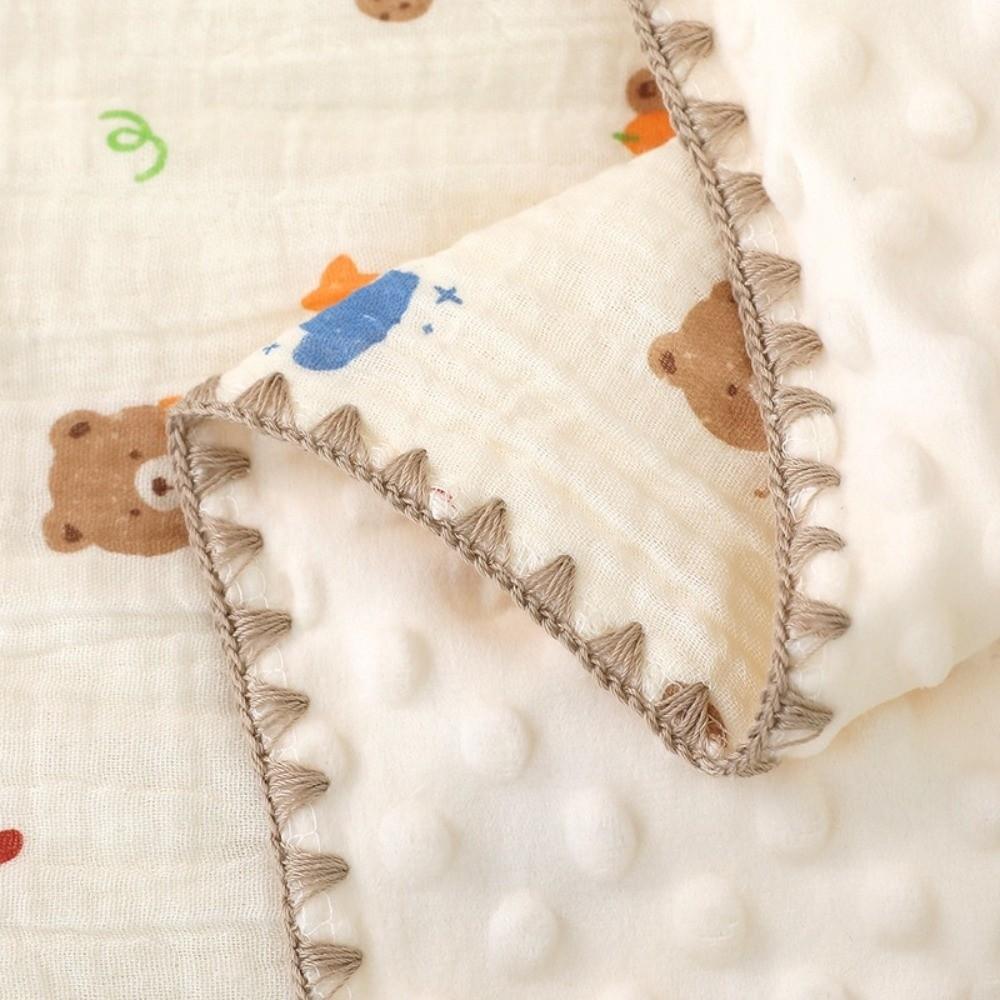 All-Season Baby Blanket Double Layer Nap Blanket Comfortable Minky Dot Blanket  Baby Crib
