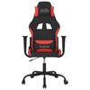 Gaming Chair Black and Red Fabric