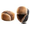 Fashion Thick Warm Winter Bomber Hat Ear Protection Windproof Ski Russian Cap Casual Lei Feng Hat Outdoor